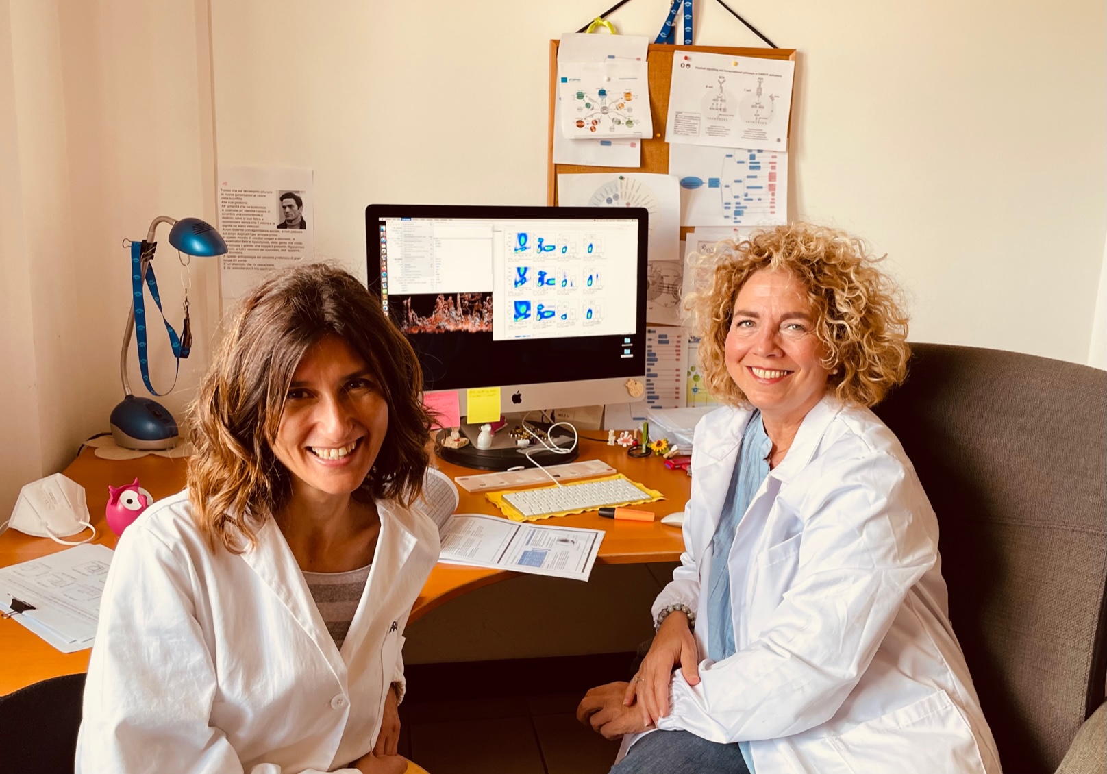 Dr Margherita Doria right and Dr. Maria Giovanna Desimio Tor Vergata University of Rome Italy