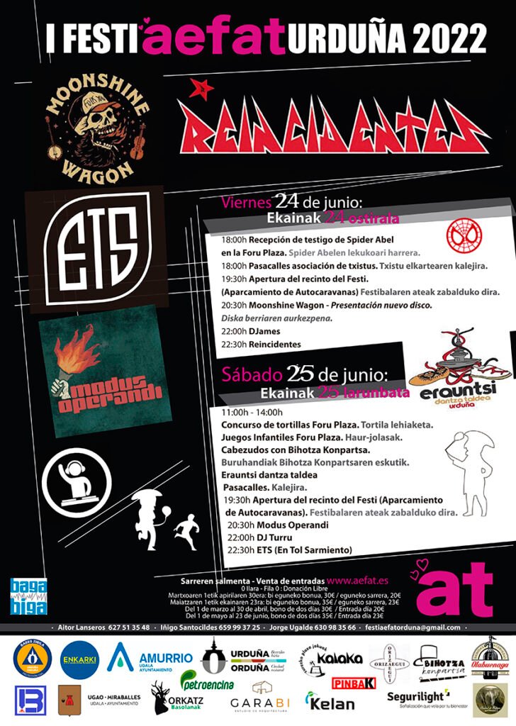 Cartel I Festi Aefat Urduña 2022 ataxia telangiectasia