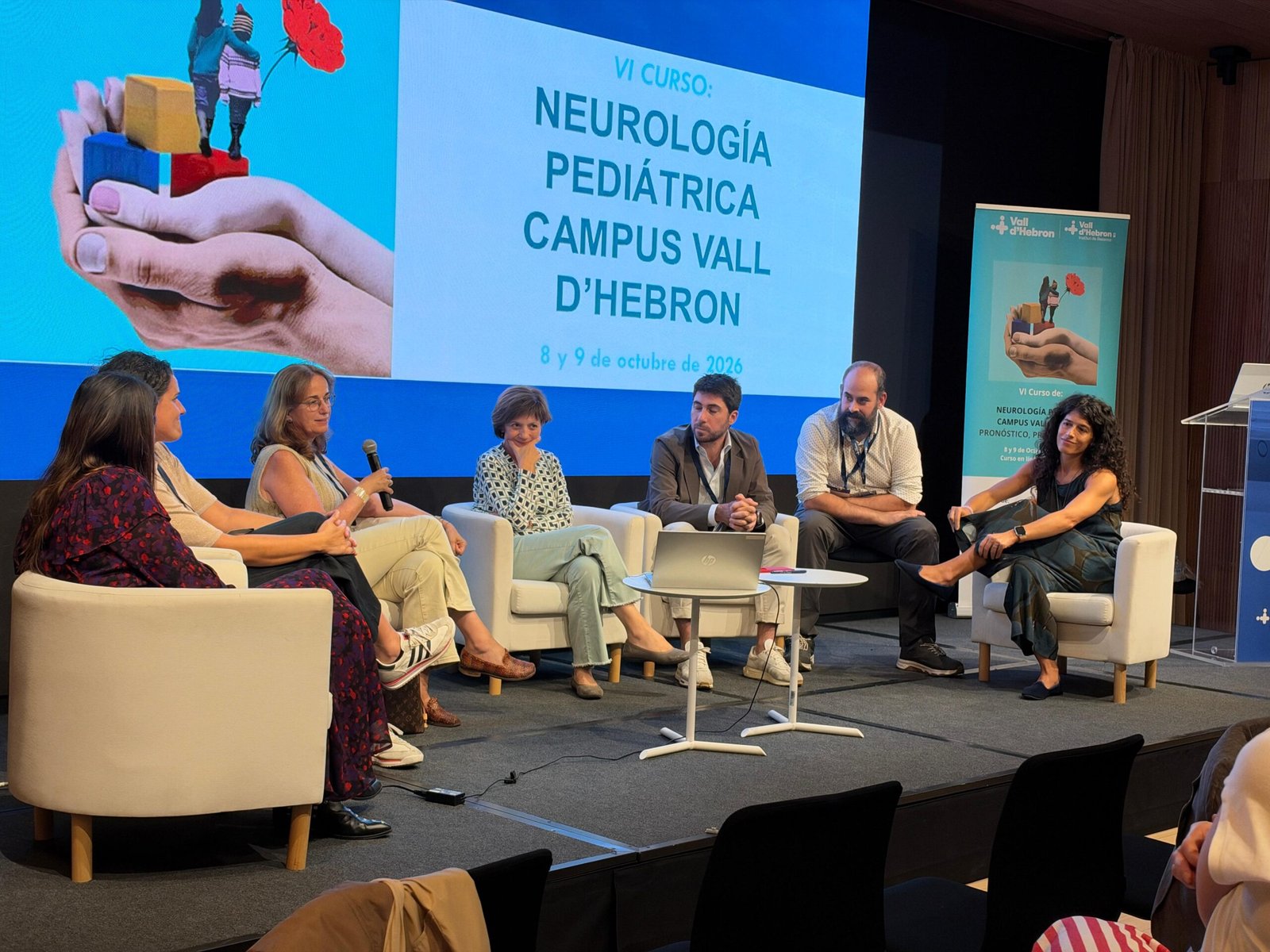 Coloquio final de la mes Terapia Génica dentro de VI CURSO DE NEUROLOGÍA PEDIÁTRICA CAMPUS VALL D’HEBRON: PRONÓSTICO, PRESENTE Y FUTURO 8 Y 9 de octubre de 2026
